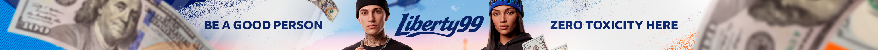 LIBERTY 99🡺LAUNCHED NOW 08-AUG🡸 banner