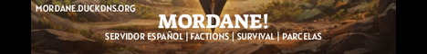 MORDANE Servidor - Factions - Survival - Parcelas banner