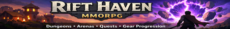 Rift-Haven MMORPG - Quest - Dungeons - More banner