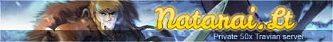 Natarai.lt - Private travian 50x server banner