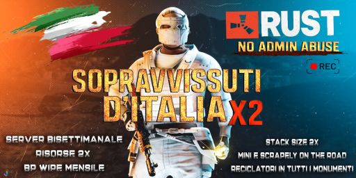 SOPRAVVISSUTI DITALIA 2X MENSILE JUST WIPED banner