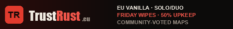 TrustRust.eu | EU Vanilla Solo/Duo | Weekly Wipes banner