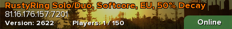 RustyRing Solo/Duo, Softcore, EU, 50% Decay banner