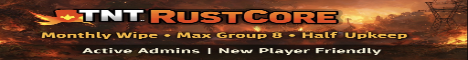 TNT RUSTCORE - Vanilla 1x | Official | Max Group 8 banner