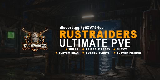 (US) RustRaiders Pure PVE | Raidable Bases - Skills banner