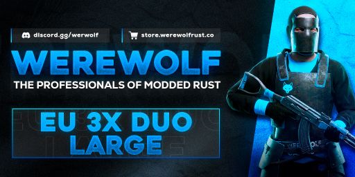 WEREWOLF GAMING.CO 3x Solo/Duo LARGE|Loot x3|Share BPs| WIPED banner