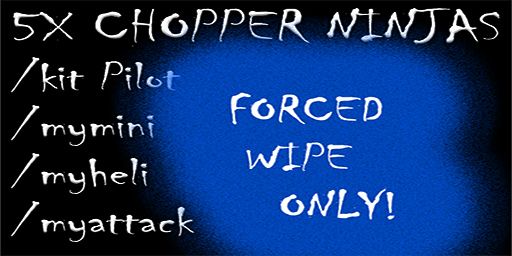 5x Chopper Ninjas myattack mymini*Monthly*Parachute kit banner