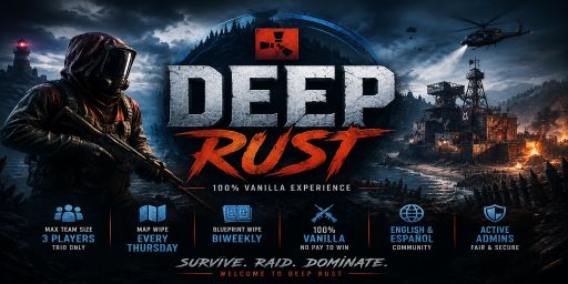 Deep Rust | Vanilla Trio | Weekly Map | Monthly BP banner