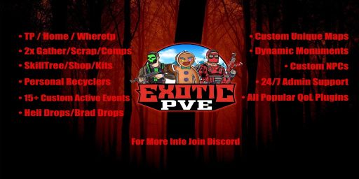 Exotic Haven | EU | Monthly 2X | NPCS | SkillTree | WalkingDead banner