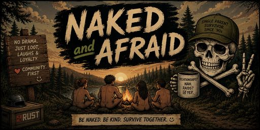 Naked & Afraid | 3x loot | Noob Friendly | PvP | Quads | banner