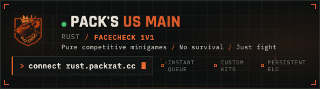PACK's US Main | Spleef | Facechecks | Arenas | Minigames banner