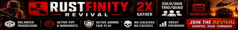 RustFinity Revival 2x | Solo/Duo/Trio/Quad | Monthly banner
