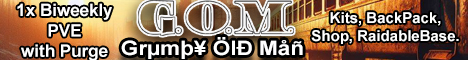 OM 1x PVE Grumpy Old Man |Kits|Skins|BackPack|RaidableBase banner