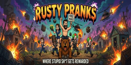 Rusty Pranks banner