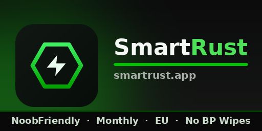 SmartRust | Solo/Duo | NoobFriendly | Monthly | EU | No BP Wipe banner