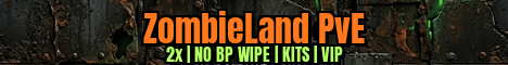 [EU] ZombieLand PvE | 2x | No BP Wipe | VIP | Kits banner