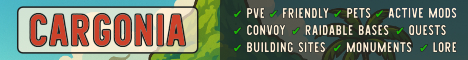 CARGONIA | PvE | Vanilla+ | Monuments | Convoy | Quests banner
