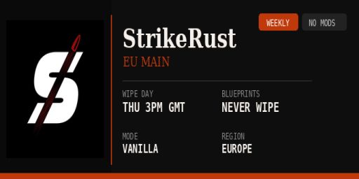 StrikeRust - EU Aimtrain/offwipe | 1v1 | Shopfronts | Maze | banner