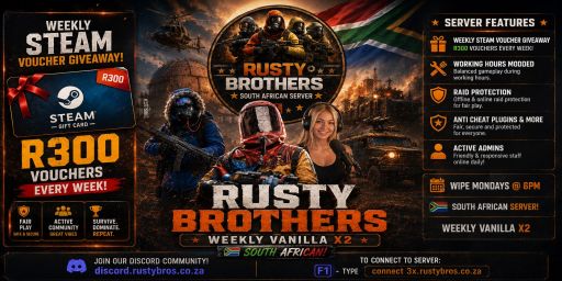 Rusty Brothers X2 - Just WIPED - Mondays - Weekly @ 6PM banner