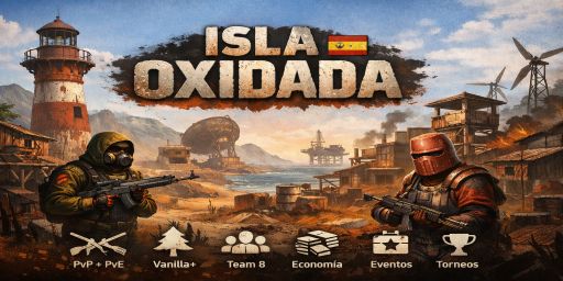 [ESP] Isla Oxidada — PvP + PvE | Vanilla+ | Team 8 | Economí banner