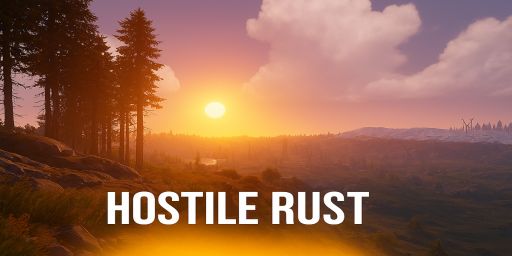 HOSTILE RUST | X100 | FAST LOOT | PVP | CLANS | 13.08 banner