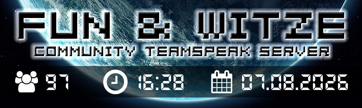 ⭐️  ..:: FUN & WITZE ::.. Community TeamSpeak Server banner