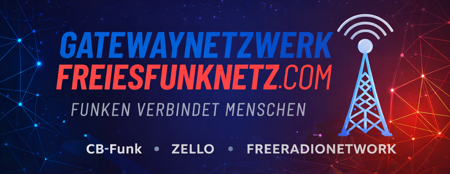 Freiesfunknetz.com/ Funkserver CB Gateway Funk, Zello Mumble FRN banner
