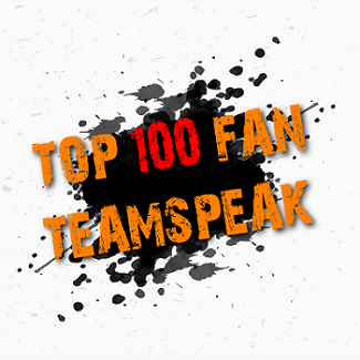 Öffentlicher Top100Fan © TS³ Server (Free Perm. Channels) banner