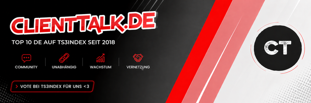 🎤 ClientTalk.DE ● Rankingsystem / Temp Channel banner