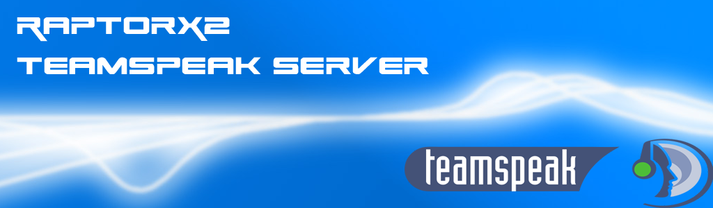 RaptorX2 Teamspeak 3 Server banner