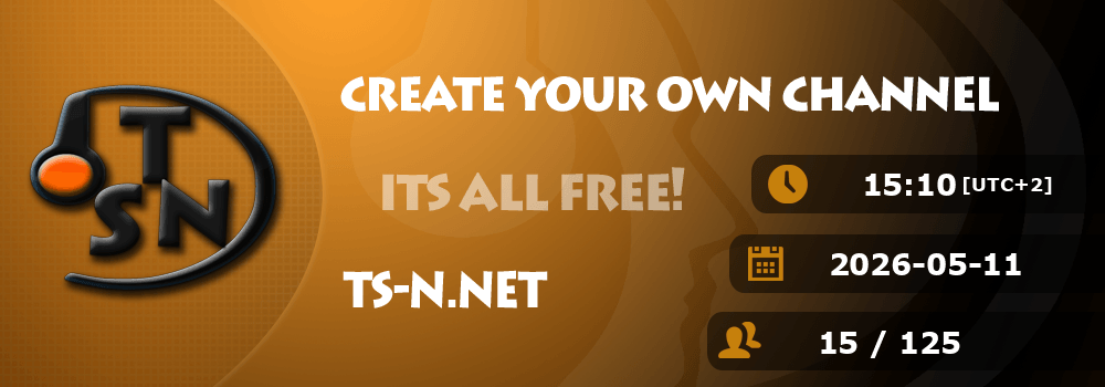 【TS-N.NET】 Free Public TeamSpeak Channel banner