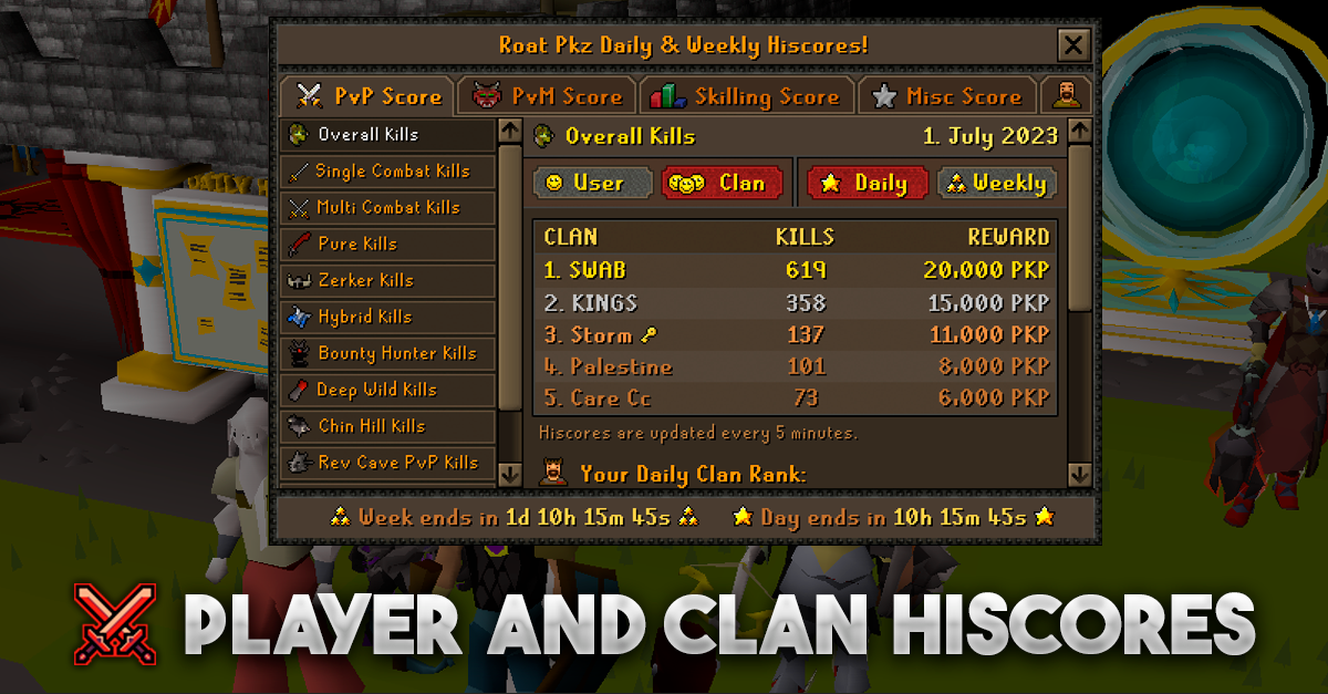 ROAT PKZ OSRS PKING screenshot
