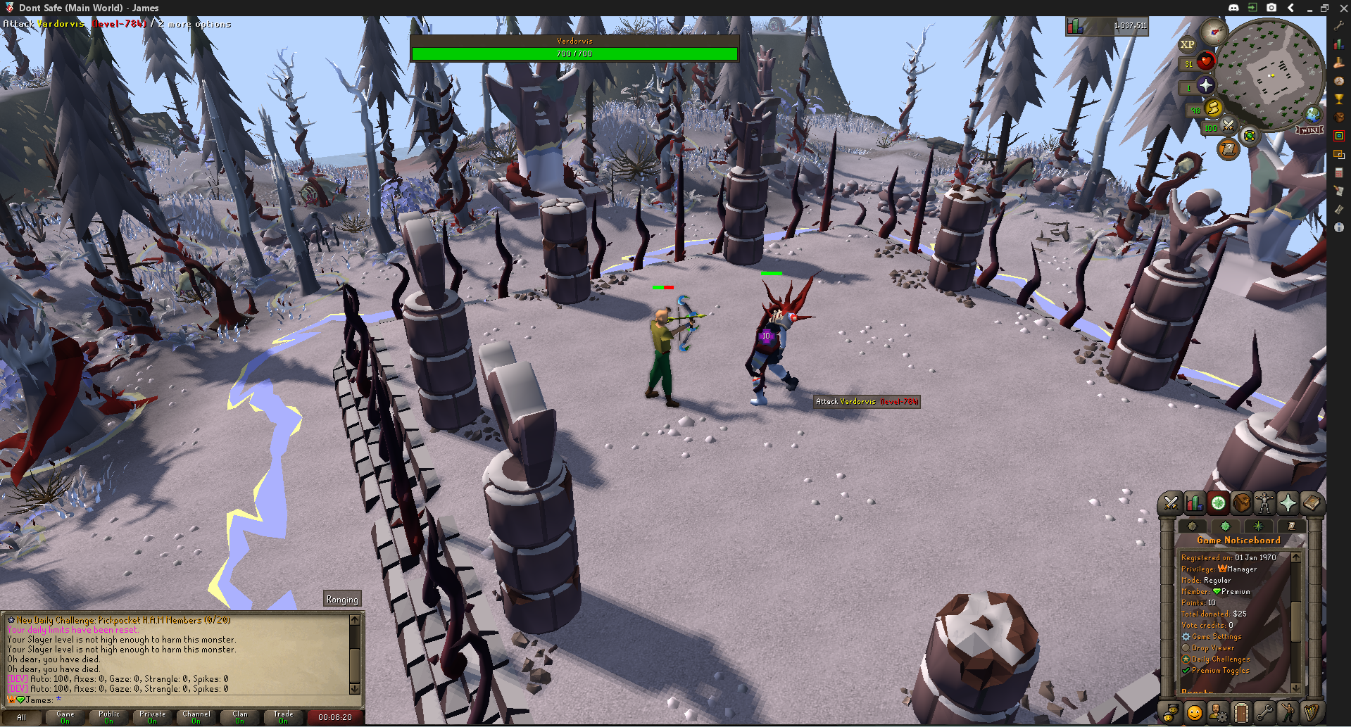 7th MAR OSRS LOW HP screenshot